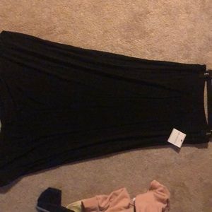 Black maxi skirt